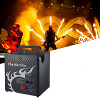 Machine à flammes pyroscéniques à trois têtes 200W, colonne de flammes miniatures contrôlée par DMX512, effet de flammes pour événements festifs