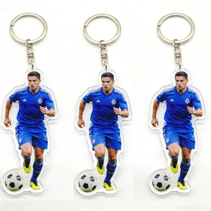 Porte-clés sportif en acrylique avec impression UV, modèle Yakelike YKL, souvenirs de football de Cristiano <span class=keywords><strong>Ronaldo</strong></span>, <span class=keywords><strong>Haaland</strong></span> et Neymar, fabriqué en Chine - Product Image 1