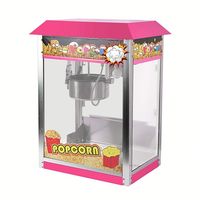 Distributeur Automatique de Popcorn Incl Machine Baobaigu Caramel Machines Nostalgique Gaz Crevettes Double Pot Gaz Manuel Blanc Sur Roues