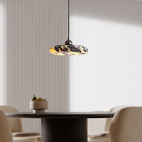 Lustre de salle à manger en pierre naturelle de luxe, moderne et sophistiqué, lampe de designer de luxe léger pour îlot de table à manger