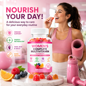 Gommes multivitaminées pour femmes adultes avec biotine, zinc, fer et sélénium-Antioxydant et soutien immunitaire Supplément alimentaire 60 unités - Product Image 2