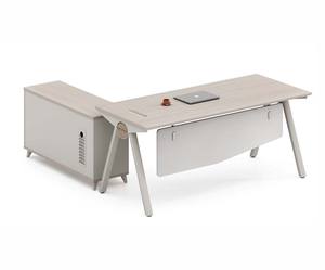 Becy Furniture Navigate Serie Bureau de direction modulaire de qualité supérieure avec rangement Panneau en bois moderne Design - Product Image 5