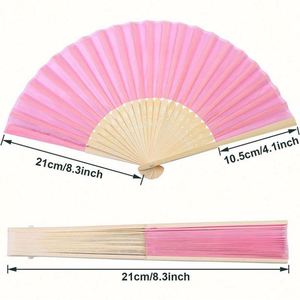 Abanico Plegable Pequeño - Abanico de Bambú Retro Chino - Ideal para Baile, Espectáculos, Decoración, Bodas, Fiestas, Regalos - Product Image 6