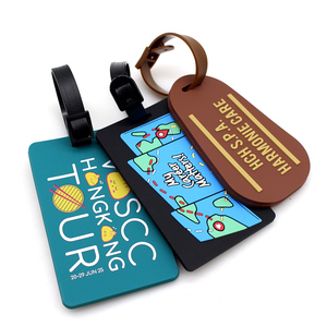 Tùy Chỉnh Vui Hành Lý Thẻ Đầy Màu Sắc Độc Đáo Mềm Cao Su UV <span class=keywords><strong>In</strong></span> Ấn Tùy Chỉnh Cá Nhân Nhãn Logo Với Tùy Chỉnh Màu Sắc Và Kích Cỡ - Product Image 3