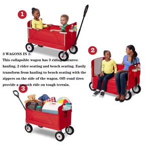 Carro utilitario plegable para exteriores, para jardín, deportes, Picnic, carro utilitario plegable, vagón para niños - Product Image 5