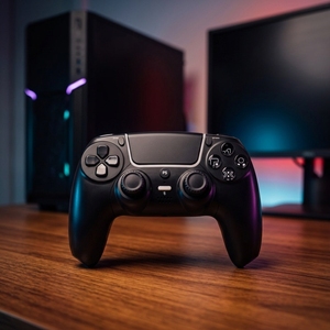 Manette de jeu GAMINJA Source Factory pour PS5, sans fil, Bluetooth, double vibration, gyroscope 6 axes, prise en charge OEM/ODM - Product Image 5