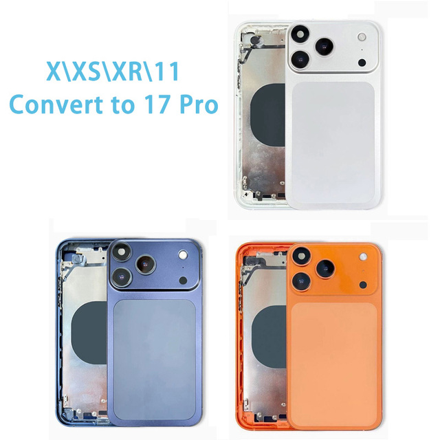 Convert Mobile Phone Housing for iPhone XR\11 Convert to 17 Pro Xr to 17 PRO and Xr Convert To17 Pro Back Cover Housing