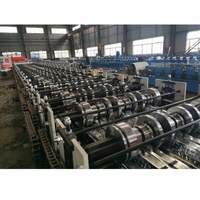 Machine de formage de rouleaux de plancher composite pour pont B de 0.8 à 1.2mm d'épaisseur Système de contrôle PLC Matériau de construction