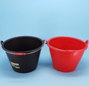 Cubo de Goma Reforzado de Primera Calidad <span class=keywords><strong>para</strong></span> Construcción Profesional, Cubo Flexible <span class=keywords><strong>para</strong></span> Mezclar Mortero, Hormigón y Lechada de Arena - Product Image 5