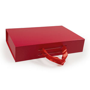 Boîte cadeau magnétique pliable haut de gamme personnalisée avec ruban, en matériaux recyclés, résistante aux UV, idéale pour les vêtements de marque et les cadeaux commerciaux - Product Image 6