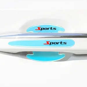 Фабричный Пользовательский логотип 8 шт. ночной светящийся стикер Анти-трение царапин дверная ручка автомобиля защитная наклейка