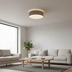 Plafoniera in tessuto LED Kasker, dimmerabile, grigia, 22W, IP20, 40cm. (GSC 203605069) - Product Image 3