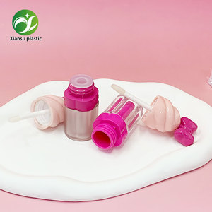 Hình kẹ<span class=keywords><strong>o</strong></span> trong suốt dễ thương trẻ em nhựa môi men lụa màn hình in vít nắp rỗng Ống bóng gói bán buôn - Product Image 4