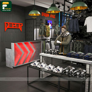 Expositor de moda moderno para minoristas, armario colgador de prendas de materiales mixtos, exhibición de marca - Product Image 2