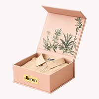 Boîte d'emballage en papier pliable magnétique à fermeture magnétique en carton rigide à vente chaude, personnalisée, pour vêtements, avec poignée