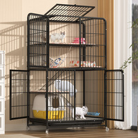 Cage à chat pliable en fer, simple, pour extérieur, à trois niveaux, type villa, abri, niche, structure d'escalade