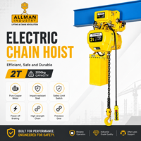 Palans électriques à chaîne Allman 380V 2 tonnes IP54 de type robuste avec chariot motorisé pour la construction de grues et le levage