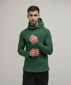 Custom Logo Mens Oversized Pullover Hooded Sweatshirt-Streetwear Style Spandex/Polyester Breathable - Product Image 1