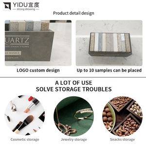 Casing Led tampilan kaca tugas berat dengan batu kotak marmer dan bingkai etalase kustom - Product Image 6