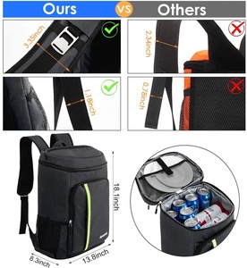 Waterproof 40 Cans Large Capacity Cooler Bag for Men Women <span class=keywords><strong>Lunch</strong></span> Picnic Hiking Soft Beach Cooler Backpack - Product Image 5