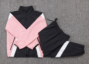 Traje de Entrenamiento Personalizado con Cremallera Completa, Manga Corta, Secado Rápido, Tejido de Punto, Otoño Invierno, 25/26, Ropa Deportiva de Fútbol Europeo de París - Product Image 5