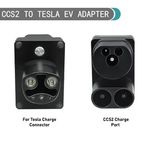 EV carregador conector conversor CCS 2 para Tesla EVSE adaptador CCS2 para Tesla ccs combo2 adaptador ccs2 para tesla dc ac
