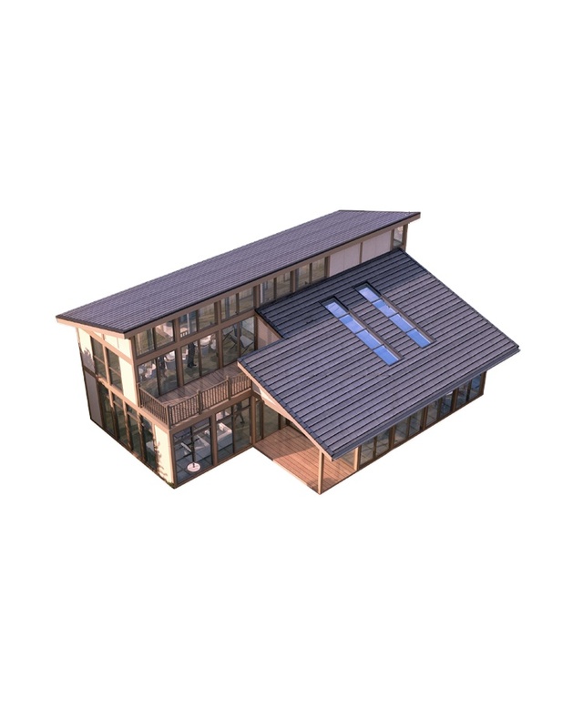 Prefabricated A Frame Wooden House Luxury