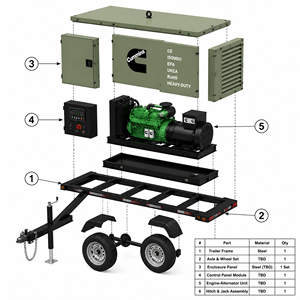 Grupo Electrógeno Diésel Cummins Weichai Super Silencioso en Contenedor con Cubierta, 30KVA 50KVA 100KVA 200KVA 300KVA 1000KVA - Product Image 1