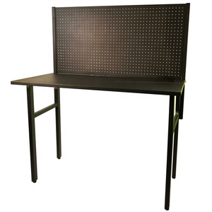 <strong>Foldable</strong> Work <strong>Bench</strong> Storage Workshop Table with Metal Pegboard Display <strong>Tool</strong> - Product Image 4