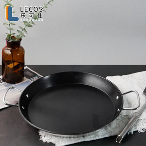 LECOS Fabrication Chine Poêle à frire à <span class=keywords><strong>induction</strong></span> <span class=keywords><strong>pour</strong></span> la restauration, antiadhésive, grande poêle, cuisine espagnole, acier inoxydable, poêle à <span class=keywords><strong>paella</strong></span> <span class=keywords><strong>pour</strong></span> fruits de mer - Product Image 2