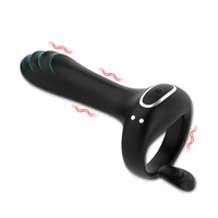 Anneau vibrant pour couples contrôlé par application, anneau de pénis intelligent en silicone Bluetooth avec stimulateur clitoridien pour hommes