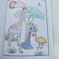 Livre de coloriage pour enfants de haute qualité personnalisé, couture de fils, impression de livres de coloriage pour enfants, impression en couleur, livret à couverture souple, livres de dessin