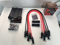 Juego de Bandas de Resistencia TPE de 12 Piezas, 150lbs/200lbs, con 5 Niveles de Resistencia, para Yoga y Ejercicios