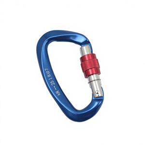 Mosquetón de Aluminio de 25KN para Escalada, Tipo D, con Bloqueo Automático, Hebilla de Liberación Rápida, Fabricado en Aluminio de Aviación - Product Image 3