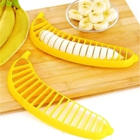 Plastic Bananensnijders Snijder Worst Versnipperaars Fruitsalade Maker Multifunctionele Fruitsalade Kooksnijder Keukengadgets