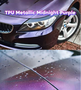 TPU <span class=keywords><strong>de</strong></span> 1.52 x 15 m, Antiarañazos, para Automóviles, Poliuretano Termoplástico, PPF, Autocurable, Morado Metálico, Morado Metálico <span class=keywords><strong>Medianoche</strong></span> - Product Image 4