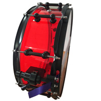 Cozy Portable Multi-color Percussion 14 X 5.5 Acrylic Snare Drum with Double Oil Drum Heads Professional