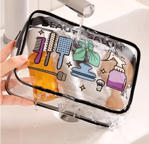 Kit de Primeros Auxilios Esencial <span class=keywords><strong>para</strong></span> Viajes, Bolsa de Maquillaje Transparente de PVC Impermeable, Organizador de Viaje, Bolsa de Aseo 20x15x6cm, Logotipo Personalizado - Product Image 6