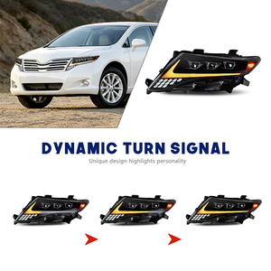 HCMOTIONZ Dynamic LED Headlights Fit for Toyota Venza 2009-2016 Upgrade Projector Lamp with Sequential Turn Signal - Product Image 4