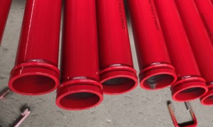 Tubulação de bombeamento de concreto, flange de 5.5 polegadas * 4.1mm 4.5mm 5mm 3m sk de linha de concreto/reboque - Product Image 6