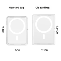 Nouvelle coque de téléphone transparente avec porte-cartes, protection magnétique puissante, fente pour cartes, étui de protection pour cartes de jeu, étui de présentation