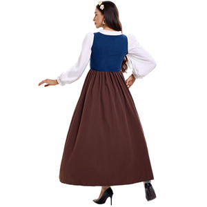 S-XL robe Renaissance Costume maître de <span class=keywords><strong>ferme</strong></span> avec femme de chambre cour européenne robe vintage <span class=keywords><strong>médiévale</strong></span> - Product Image 2