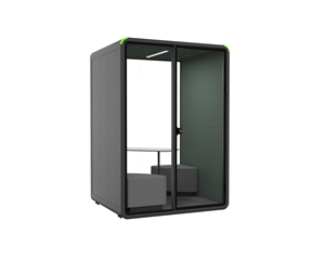 Cabine de bureau acoustique insonorisée pour 2 personnes en verre trempé, cabine de réunion silencieuse, cabine de travail silencieuse pour conversations - Product Image 2