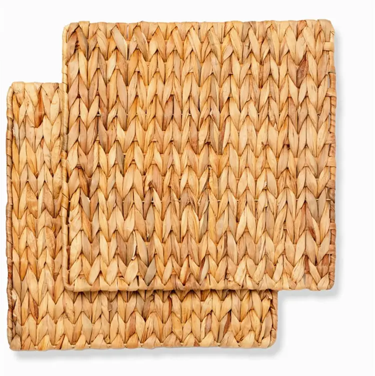 Fall Placemats And Napkins Weaved Woven Placemates Hyacinth Placemants Seagrass Rectangle Placemat Bamboo Tablemat