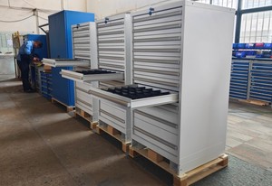 Rockben Heavy Duty 11 Drawers <b>Metal</b> <b>Cabinet</b> With Organizers <b>Storage</b> for Bolts Workshop Tool E100853-11A <b>Storage</b> Steel Tools Cabi - Product Image 1
