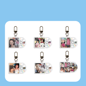 Porte-clés créatif KPOP Idol Childhood Chaewo <span class=keywords><strong>Yunjin</strong></span> Eunchae SAKURA KUZUHA en acrylique, pendentif mignon pour sac, cadeau pour fans - Product Image 1