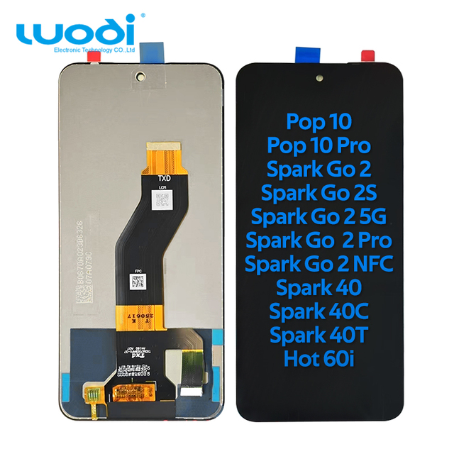 Wholesale Mobile Phone LCDs for Tecno Spark GO 2 2S 5G X6728 Spark 40 40C 40T Pop 10 Pro Infinix Hot 60i FHD Display Pantalla