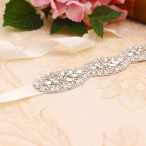 الفاخرة مجوهرات الزفاف الخصر سلسلة الكريستال حجر الراين زين شاح اكسسوارات الزفاف حزام الزفاف أحزمة الزفاف - Product Image 5