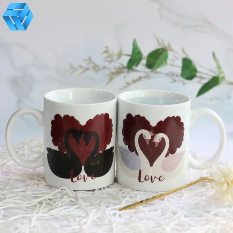 Promotional Cheap Smart Heat Sensitive Color Changing Ceramic Coffee Mugs Gifts