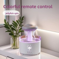 Diffuseur d'arômes en forme de méduse 300 ml, humidificateur ultrasonique USB avec télécommande et lumière LED colorée, vente en gros